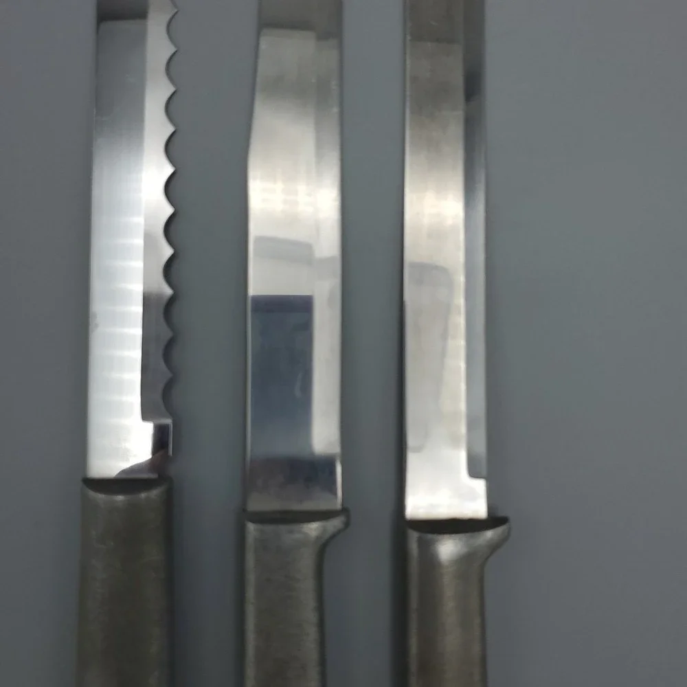Rada Cutlery‎ Knife Set of 3, 1 Serrated 2 Straight Slicer Meat & Bread Knives